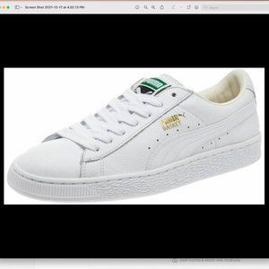 PUMA BASKET Original Women's Sneakers SIZE 7.5 White
